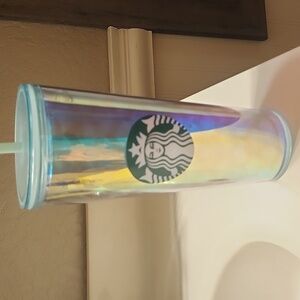 Starbucks 24 oz acrylic tumbler.